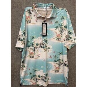 NWT Walter Hagen Performance 11 Novelty Golf Polo Mens S Small Resort $70
